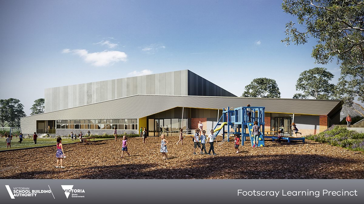 Footscray City Primary School - illustrated render