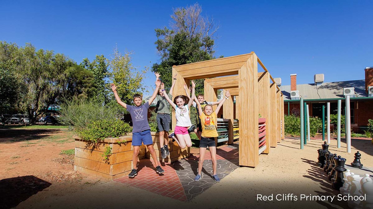 Red Cliffs Primary School - Inclusive Schools Fund, completed outdoor sensory play space