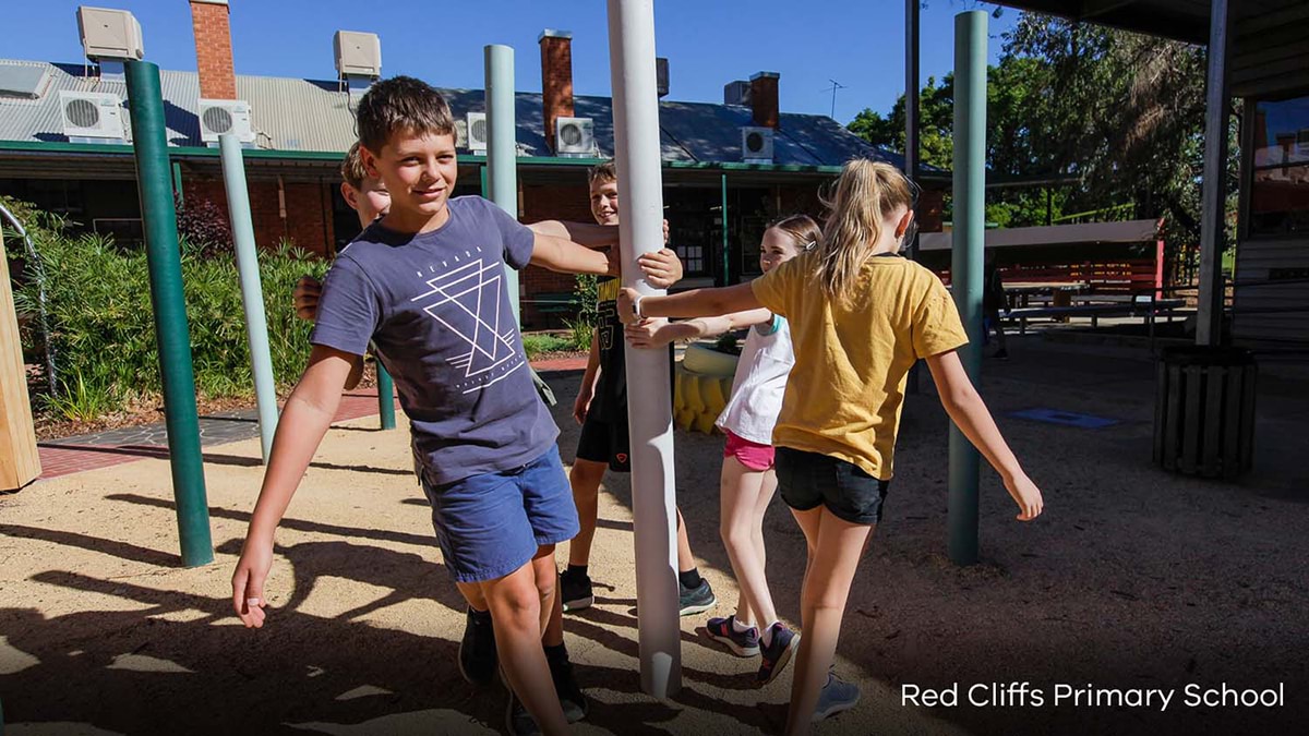 Red Cliffs Primary School - Inclusive Schools Fund, completed outdoor sensory play space