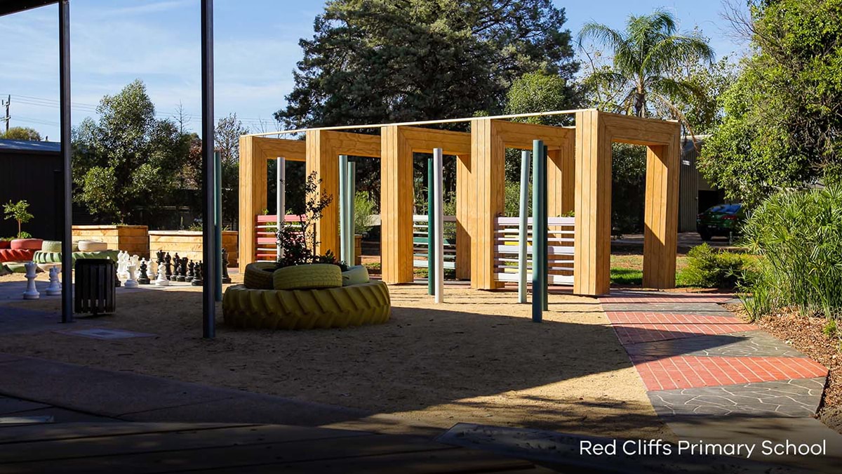 Red Cliffs Primary School - Inclusive Schools Fund, completed outdoor sensory play space