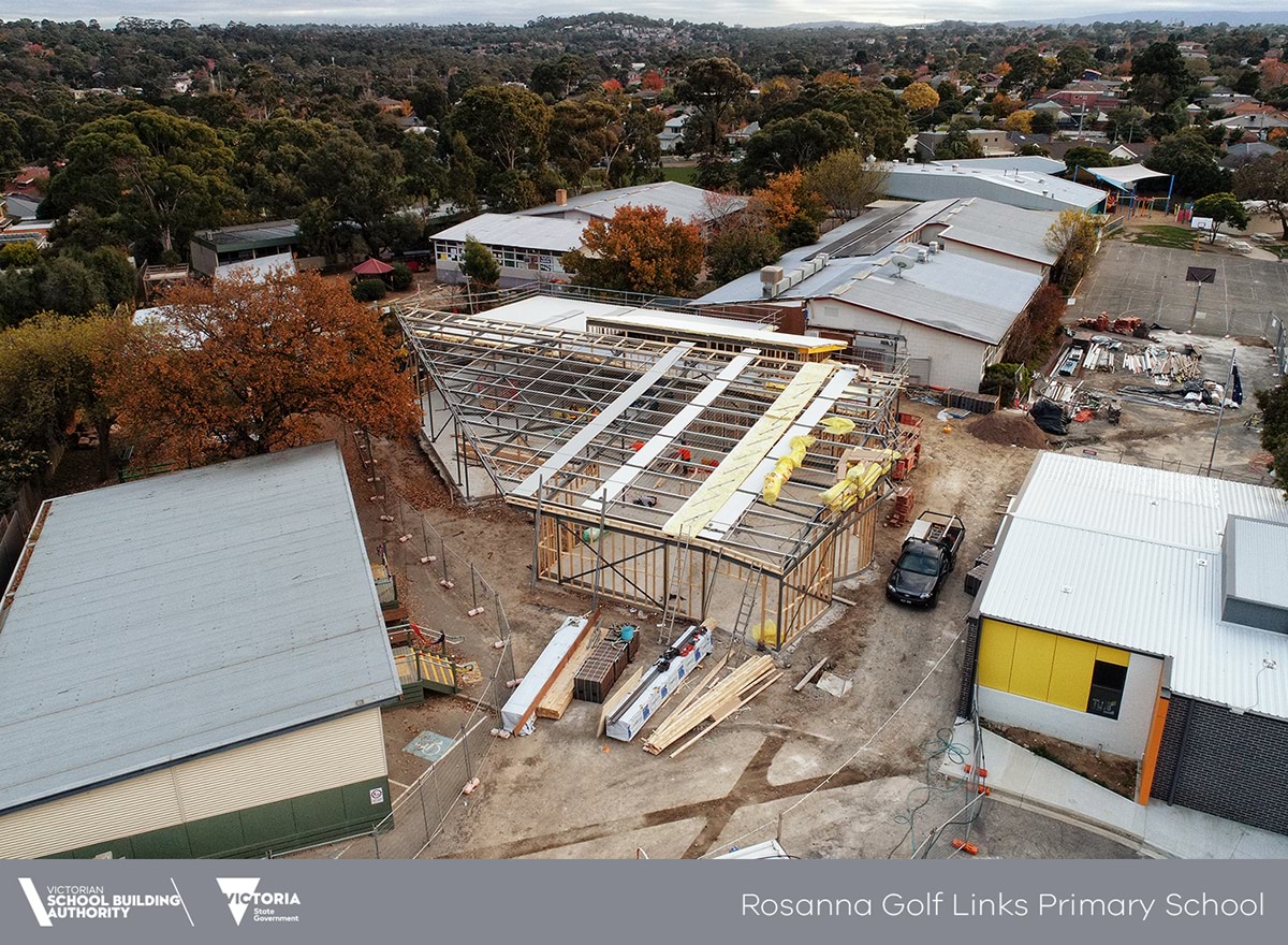 Rosanna Golf Links Primary School - construction progress