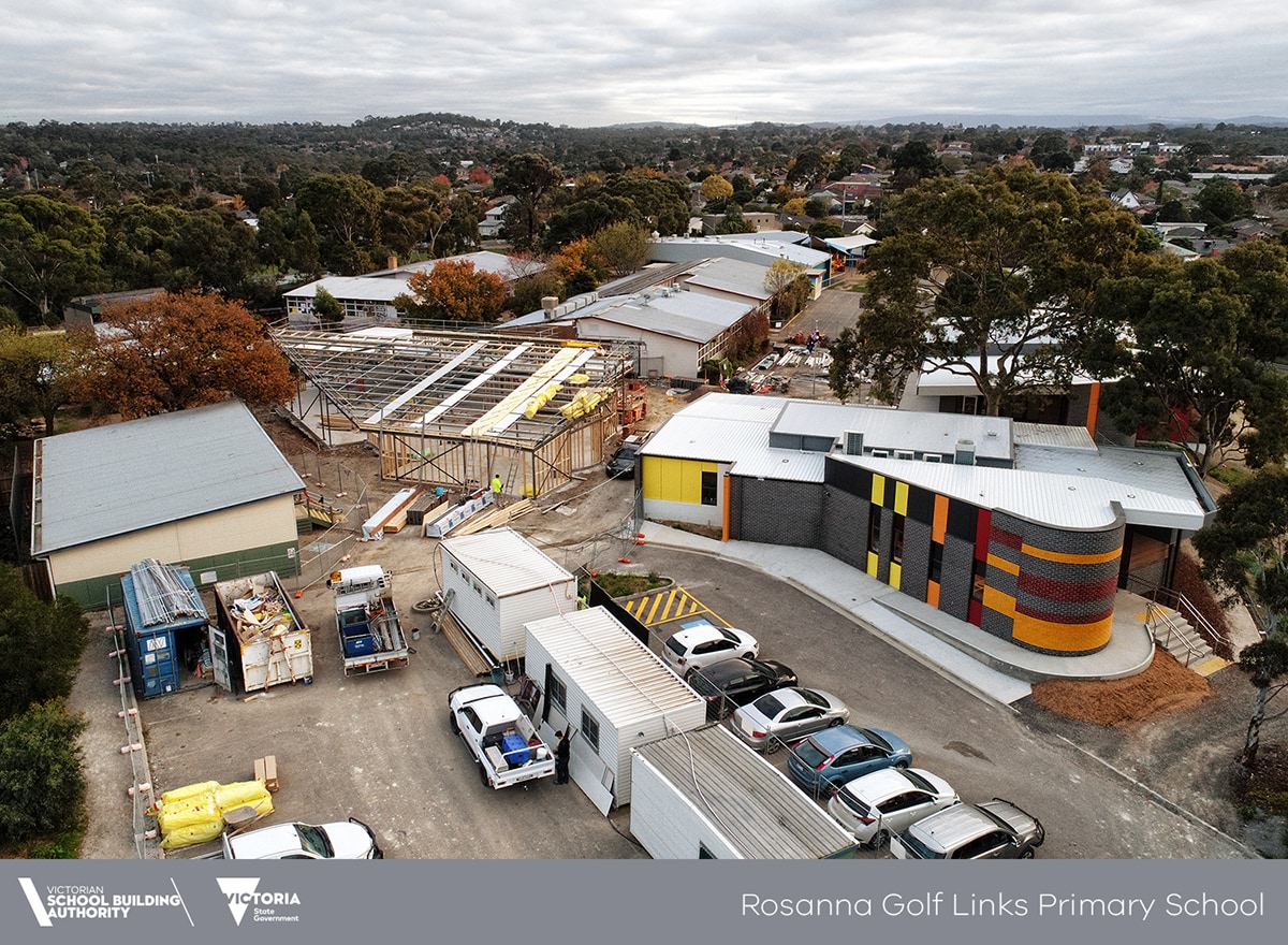 Rosanna Golf Links Primary School - construction progress