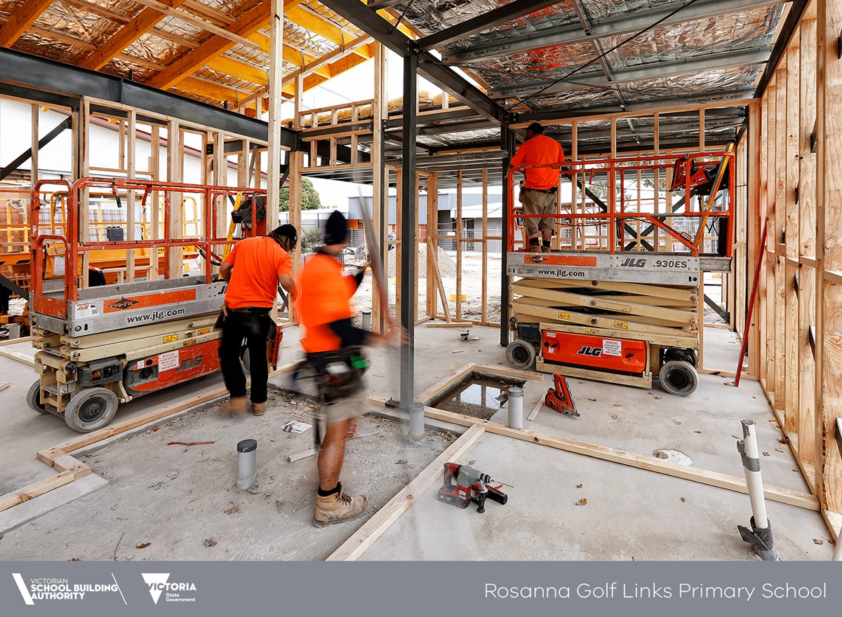 Rosanna Golf Links Primary School - construction progress