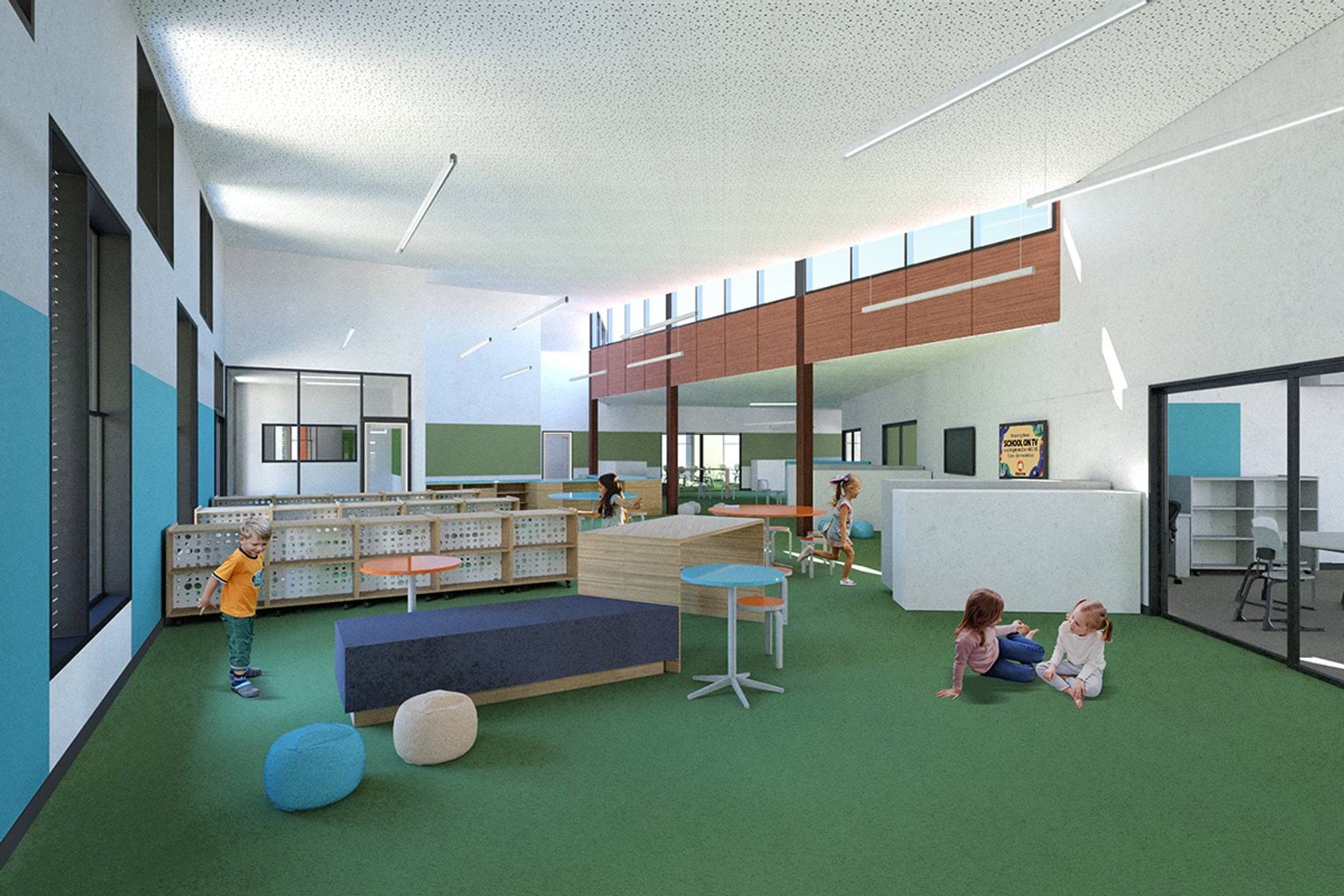 Strathmore North Primary School - illustrated render