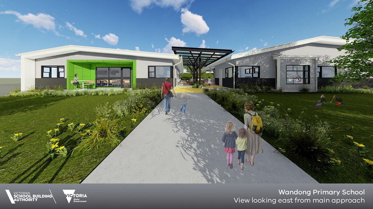 Wandong Primary School - illustrated render