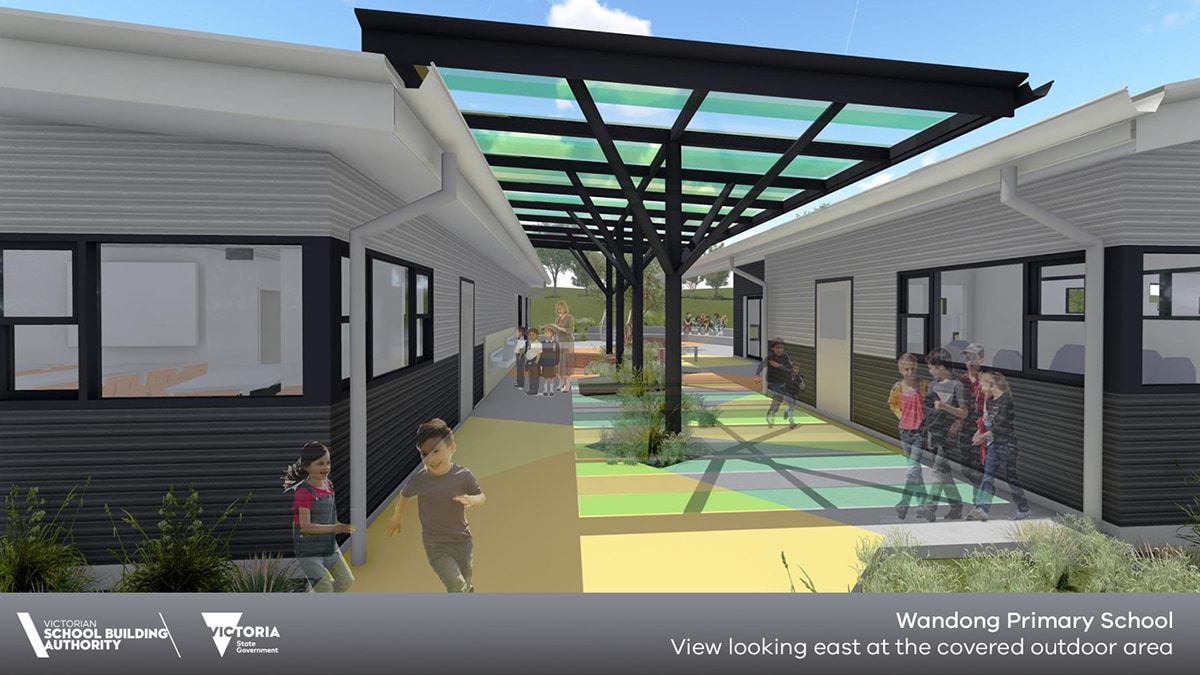 Wandong Primary School - illustrated render