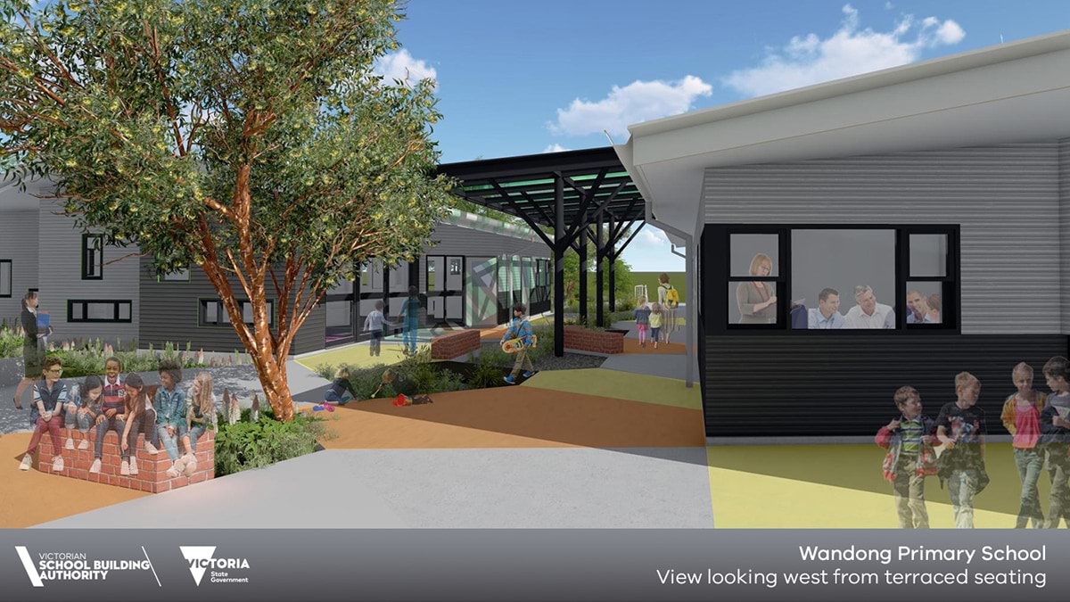 Wandong Primary School - illustrated render