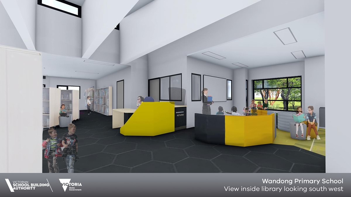 Wandong Primary School - illustrated render