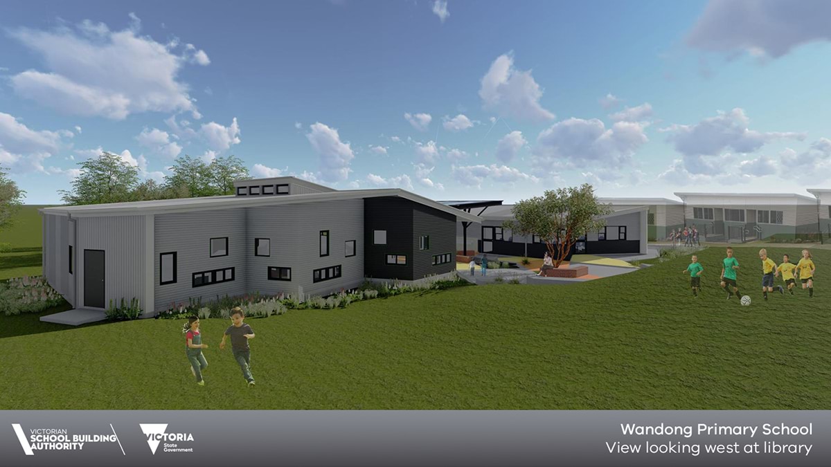 Wandong Primary School - illustrated render