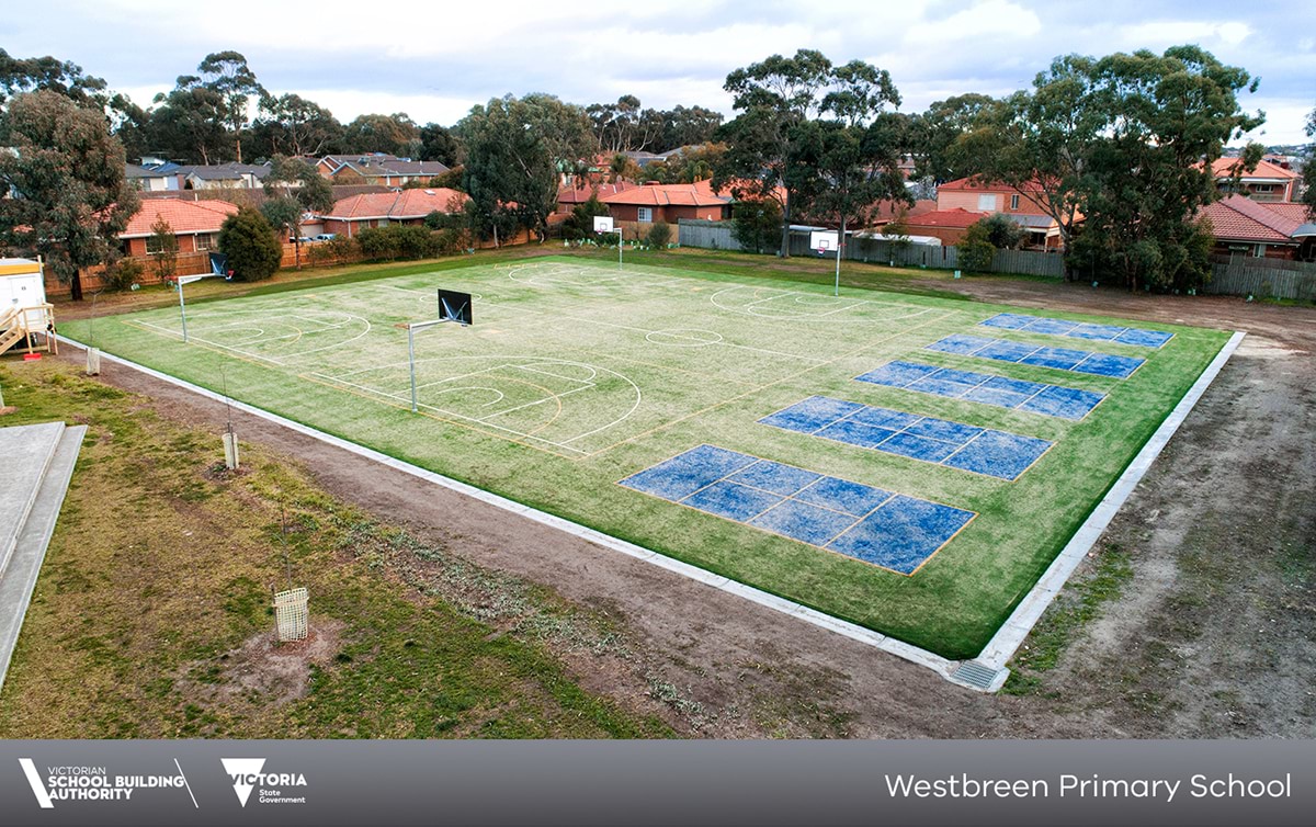 Completed outdoor courts