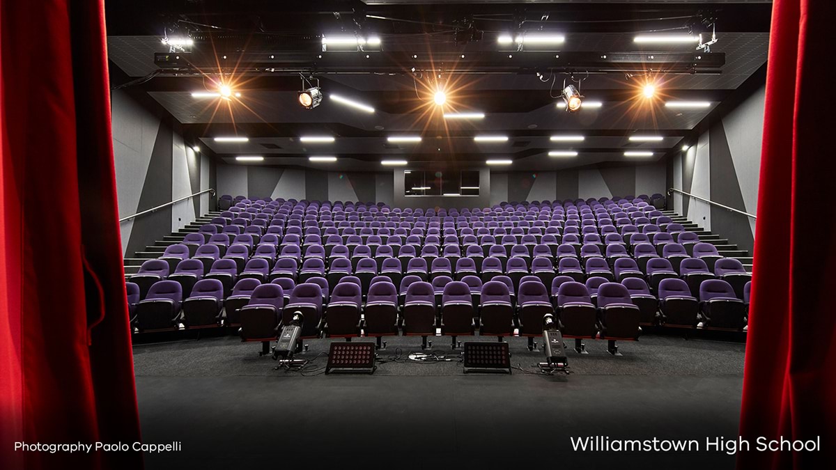 Stage view of the seats