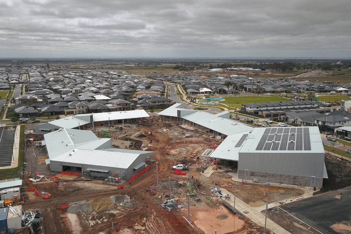 Clyde Creek Primary School - new school, November 2021 construction progress