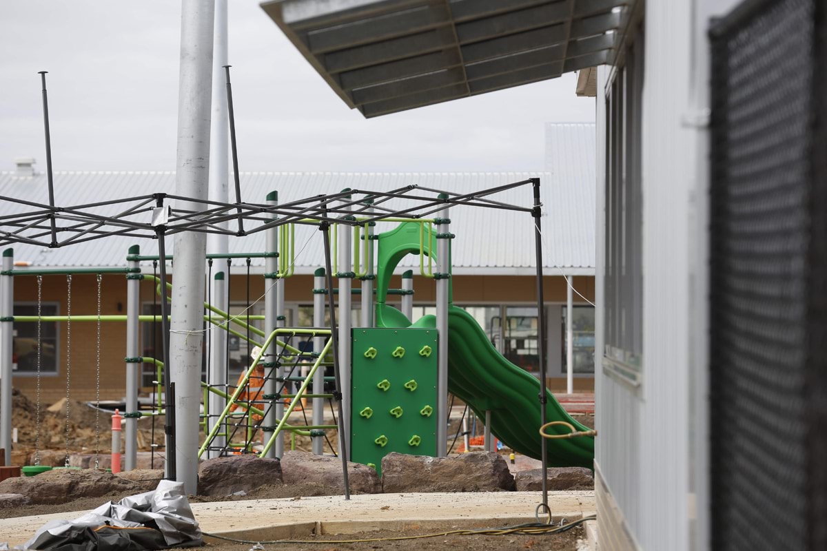 Clyde Creek Primary School - new school, November 2021 construction progress