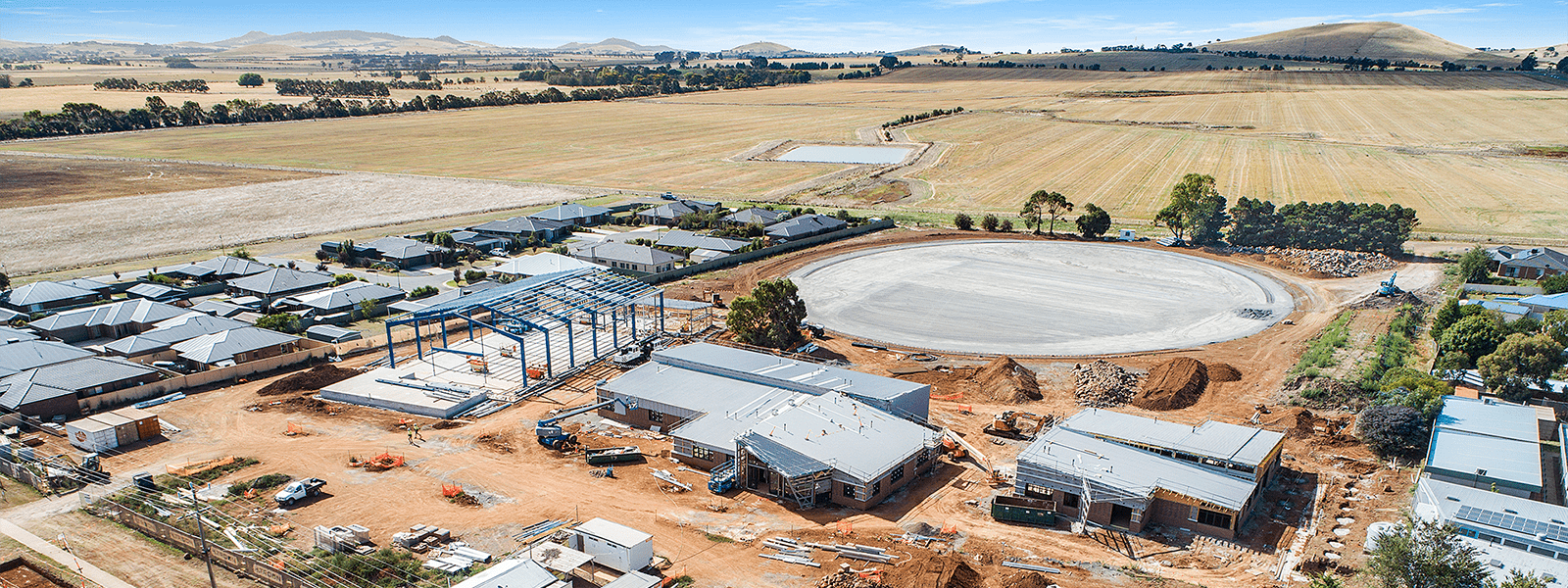 Miners Rest Primary School in construction