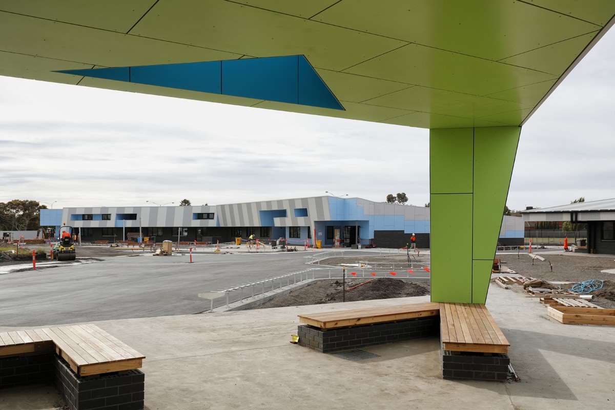 Greenvale Secondary College - new school, November 2021 construction progress