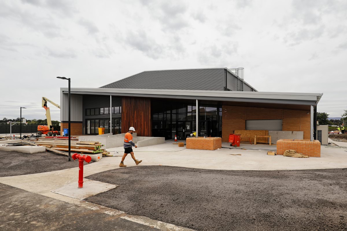 Willowbank Primary School - new school, November 2021 construction progress