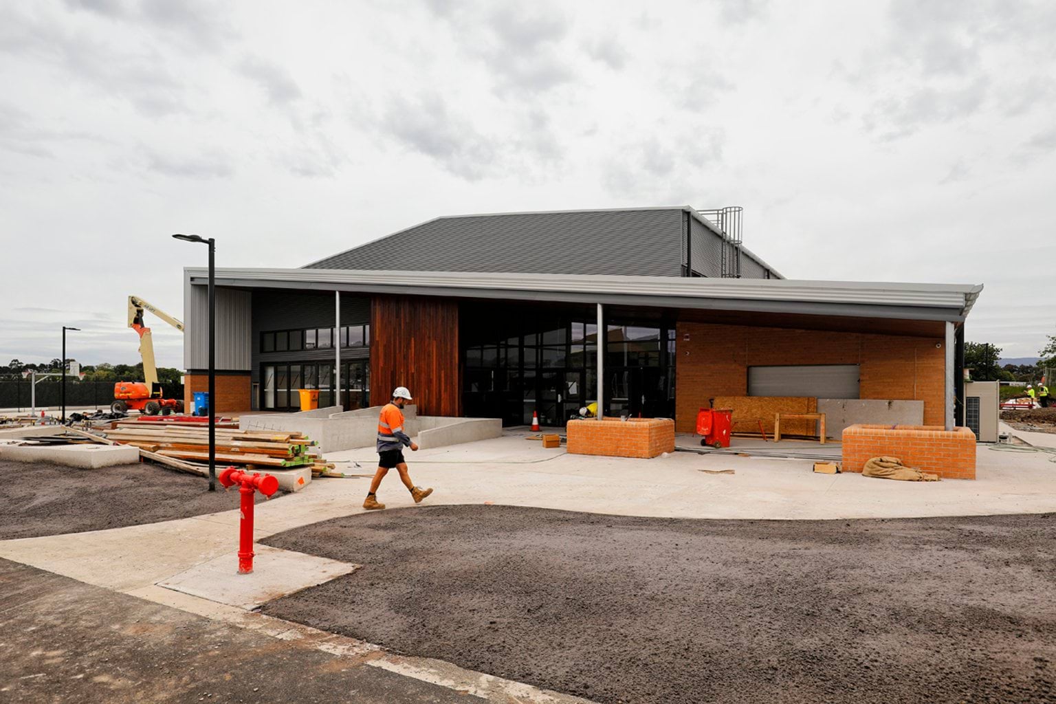 Willowbank Primary School - new school, November 2021 construction progress