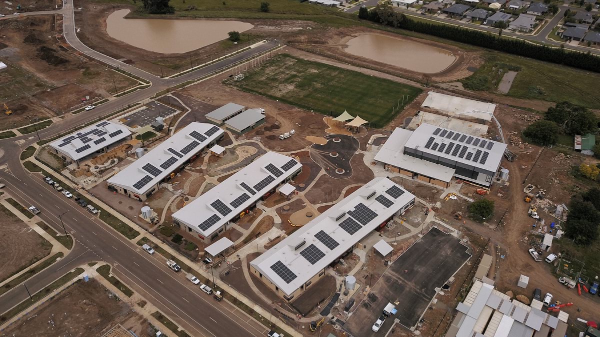 Willowbank Primary School - new school, November 2021 construction progress