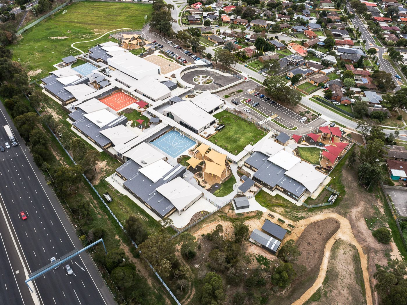 Endeavour Hills Specialist School - new school, photograph of aerial view of the school