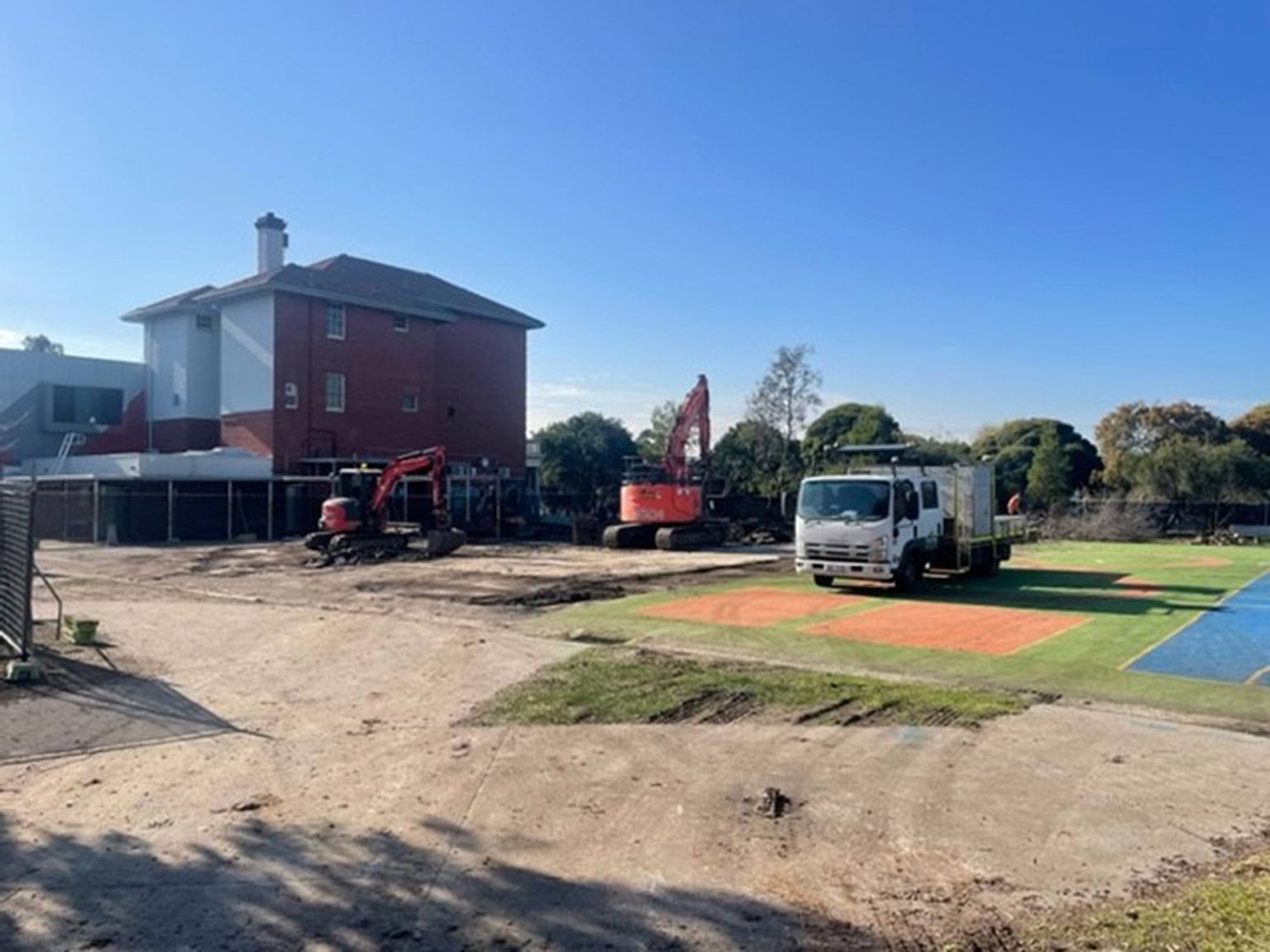 Bell Primary School - photo of the construction site