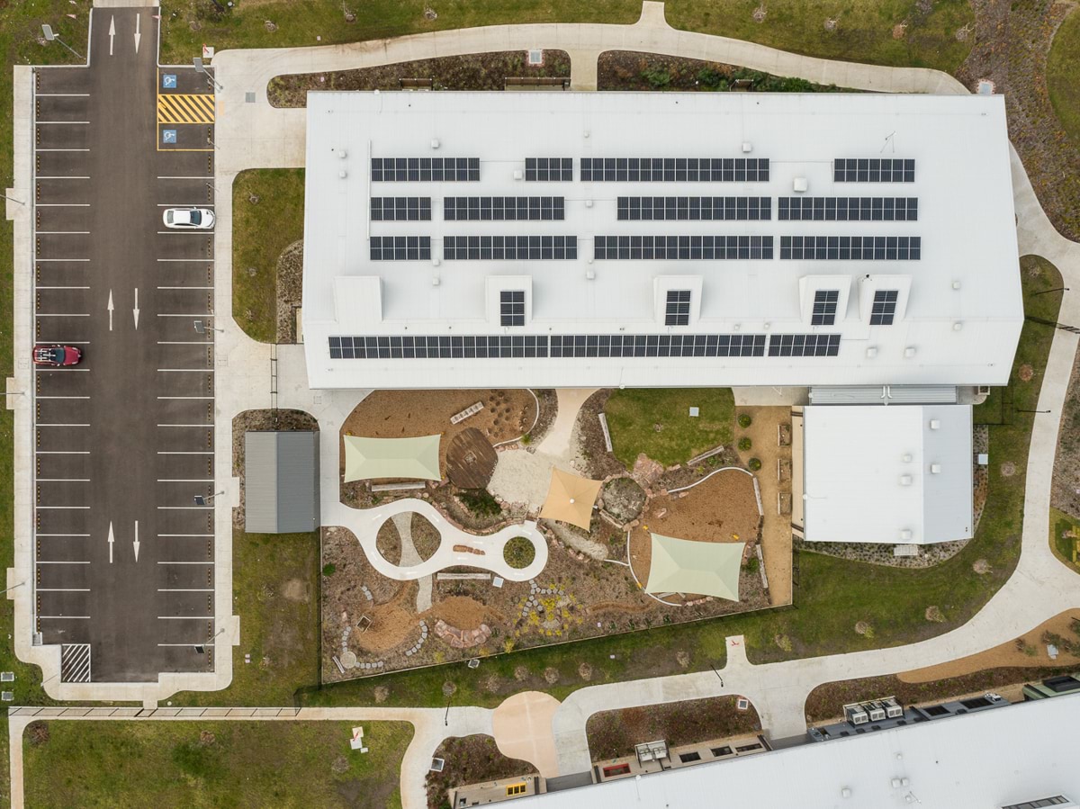 Aerial photograph of Kirrip Community Centre