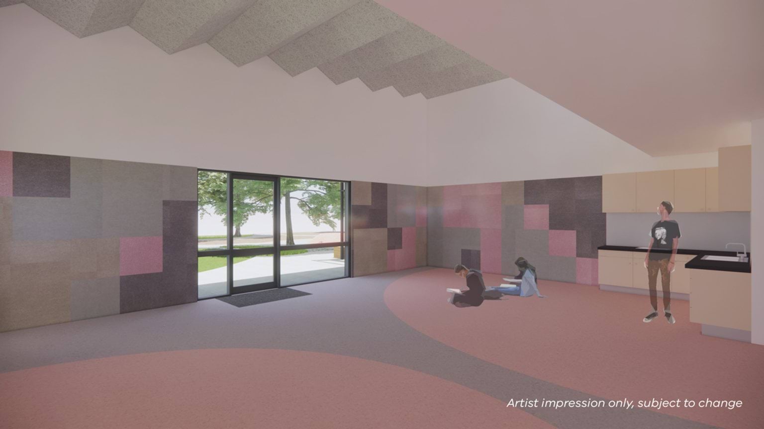 Merriang Special Developmental School - upgrade, illustrated render interior
