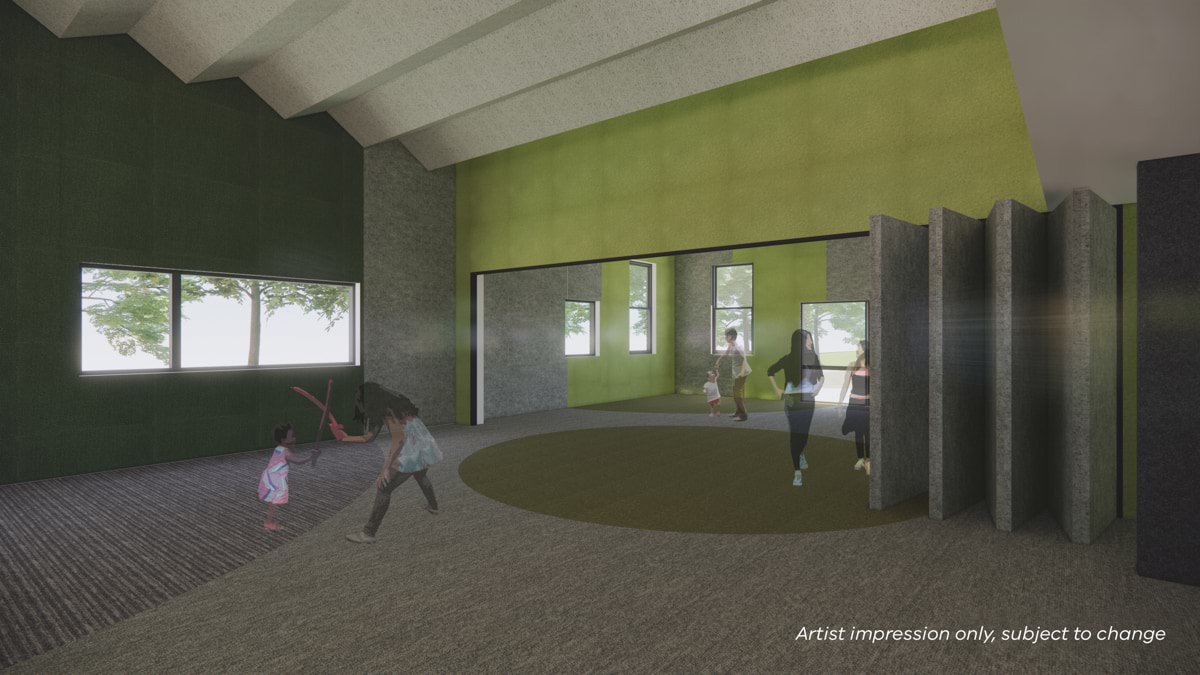 Merriang Special Developmental School - upgrade, illustrated render interior