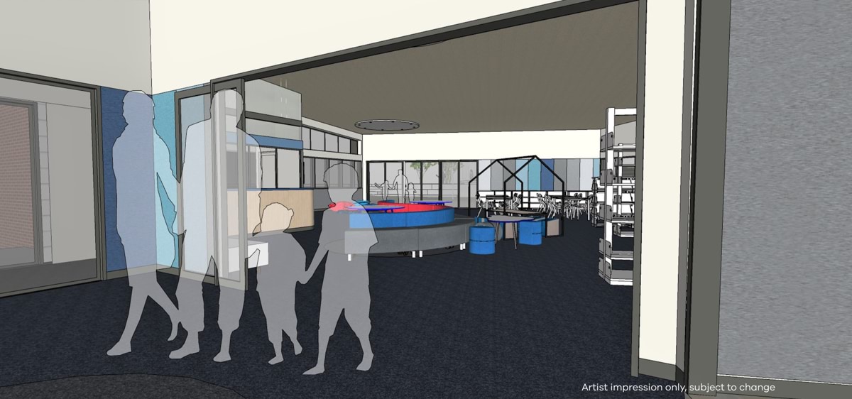 Plenty Parklands Primary School - upgrade, illustrated render, STEM building interior