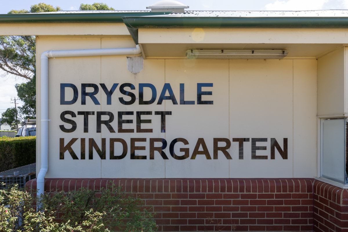 Drysdale Street Kindergarten - Entrance displaying school name