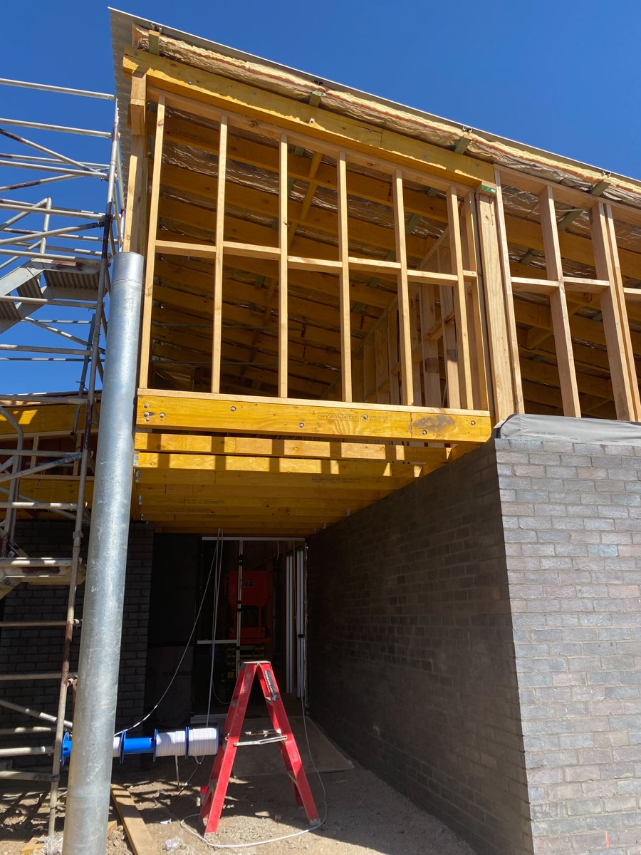 Horsham Special School - photo of upgrade work being carried out on a school building