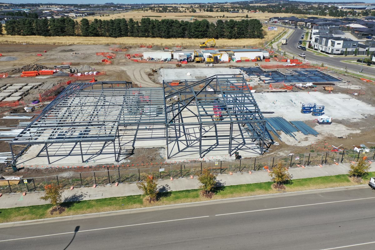 Lockerbie Central Primary School (interim name) - new school, Site progress - March 2023