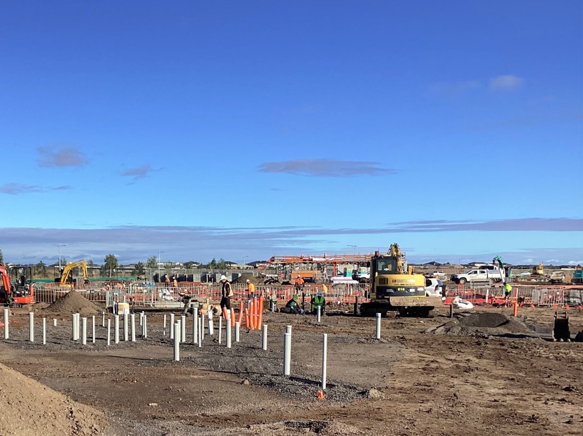 Lollypop Creek Specialist School (interim name) - new school, Site progress - March 2023, community hub