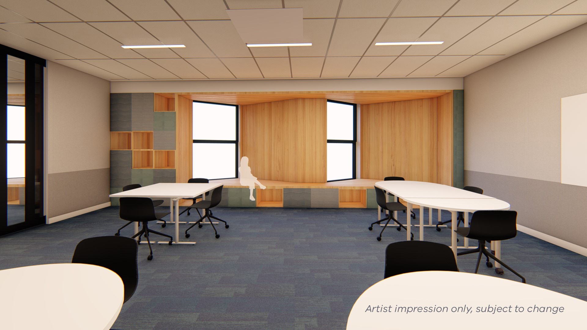 Marnebek School Cranbourne - upgrade and modernisation, Illustrated render - classroom