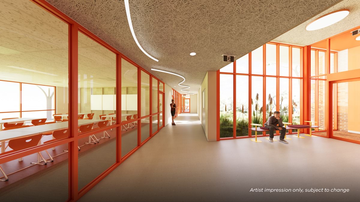 Auburn High School - upgrade and modernisation - stage 3, Illustrated render