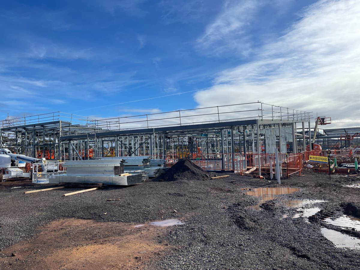 Aintree Specialist School (interim name) - new school, Site progress - April 2023, administration and library