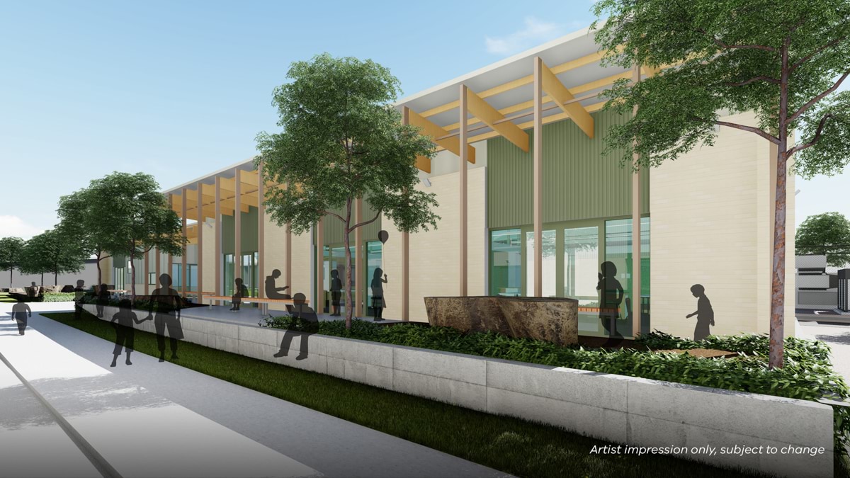 Tarneit North Primary School (interim name) - illustrated render, Learning neighbourhood (classrooms)