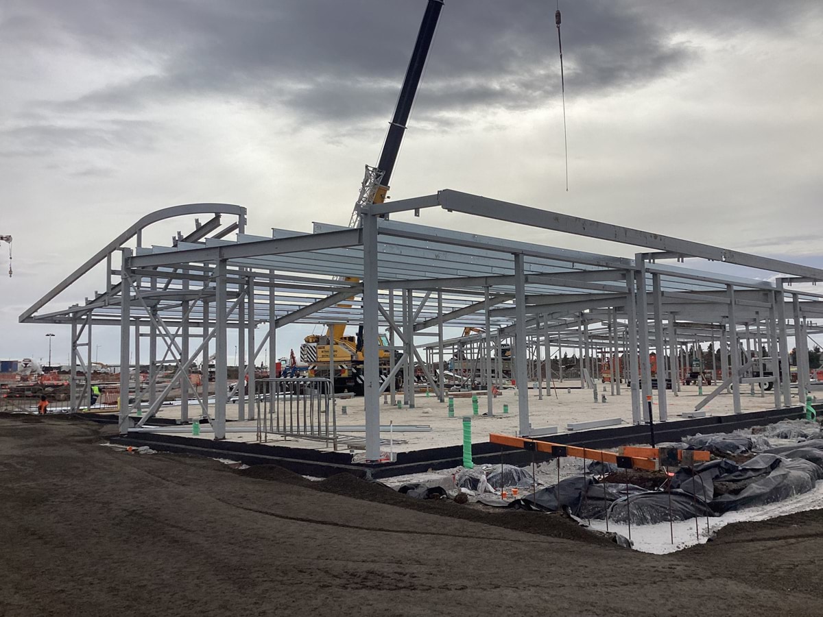 Lollypop Creek Specialist School (interim name) - new school, Site progress - May 2023, learning neighbourhood (classrooms)