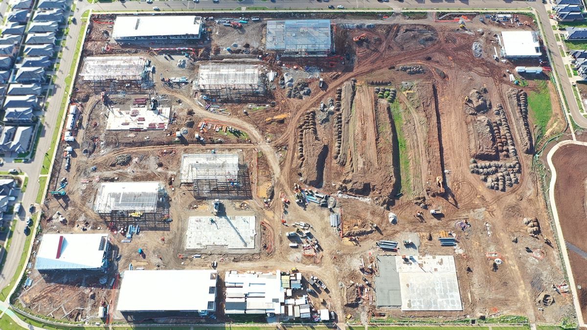 Truganina North Secondary School (interim name) - junior campus - new school, Site progress - June 2023