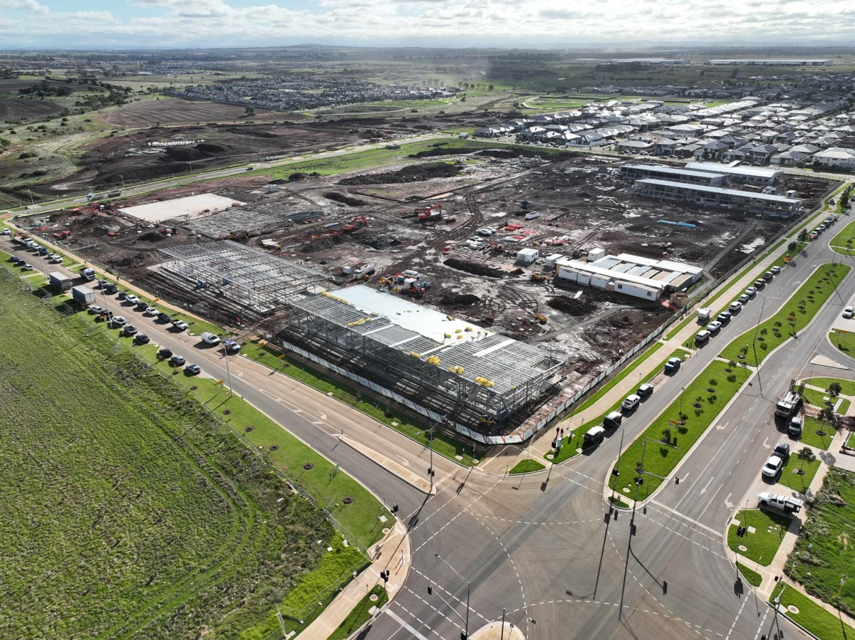 Truganina North Secondary School (interim name) - senior campus - new school, Site progress - June 2023