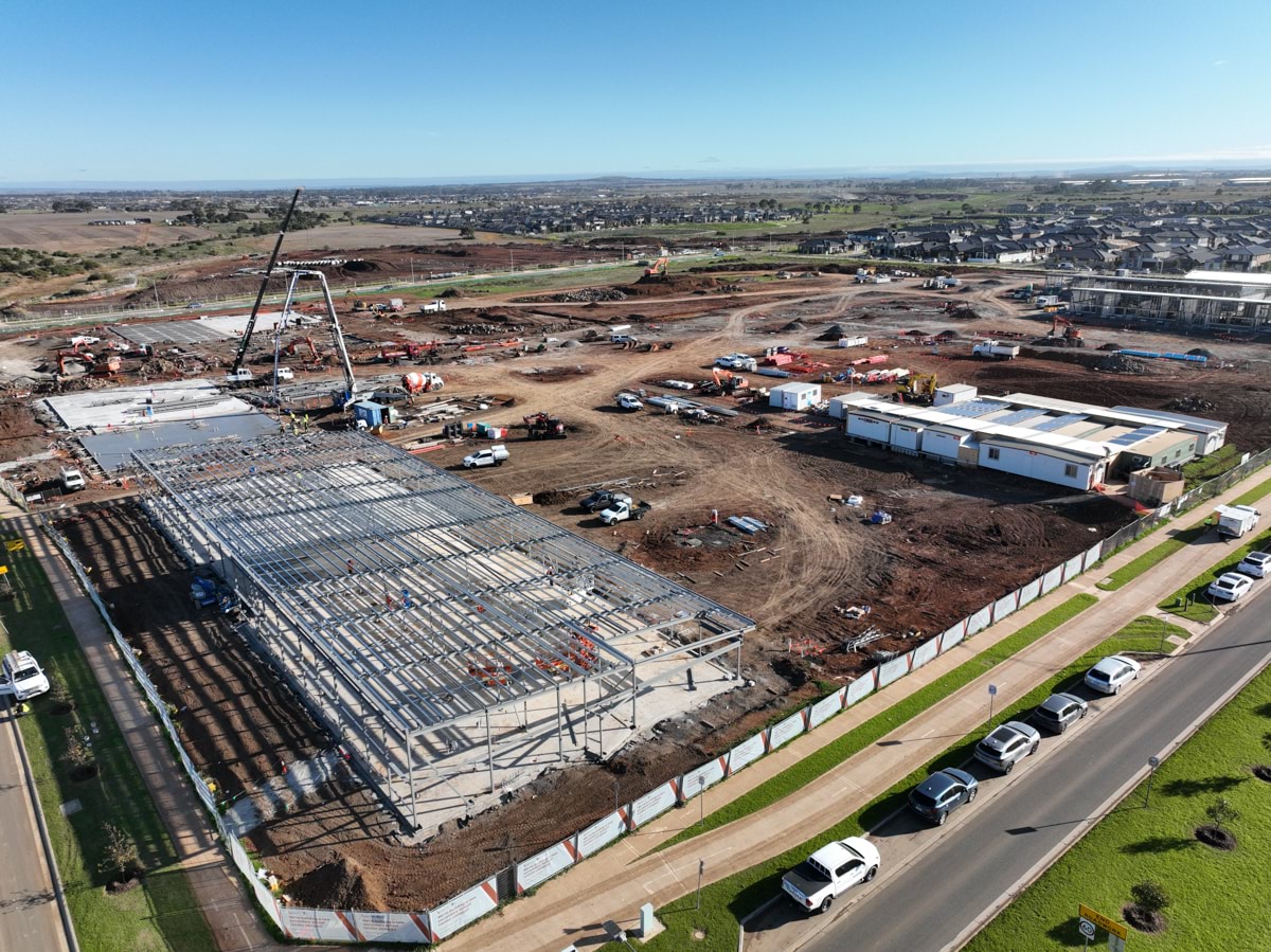 Truganina North Secondary School (interim name) - senior campus - new school, Site progress - May 2023