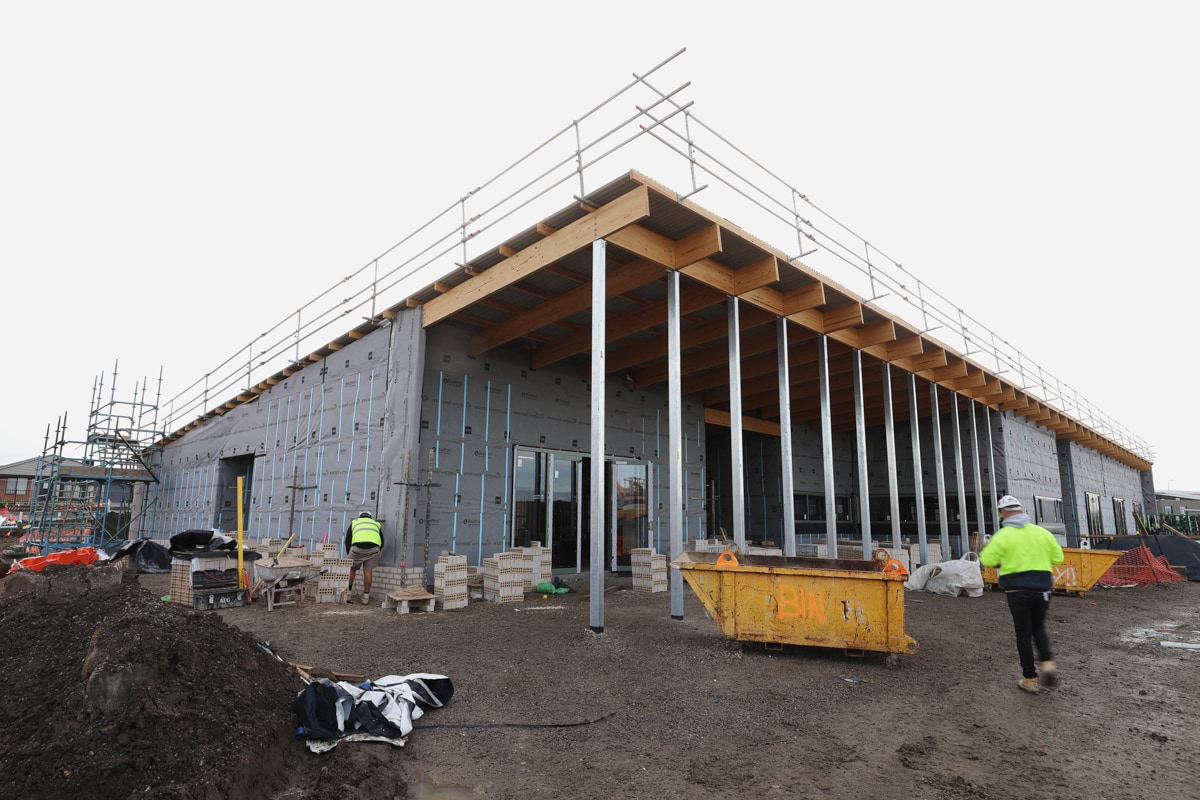 Lockerbie Central Primary School (interim name) - new school, Site progress - July 2023