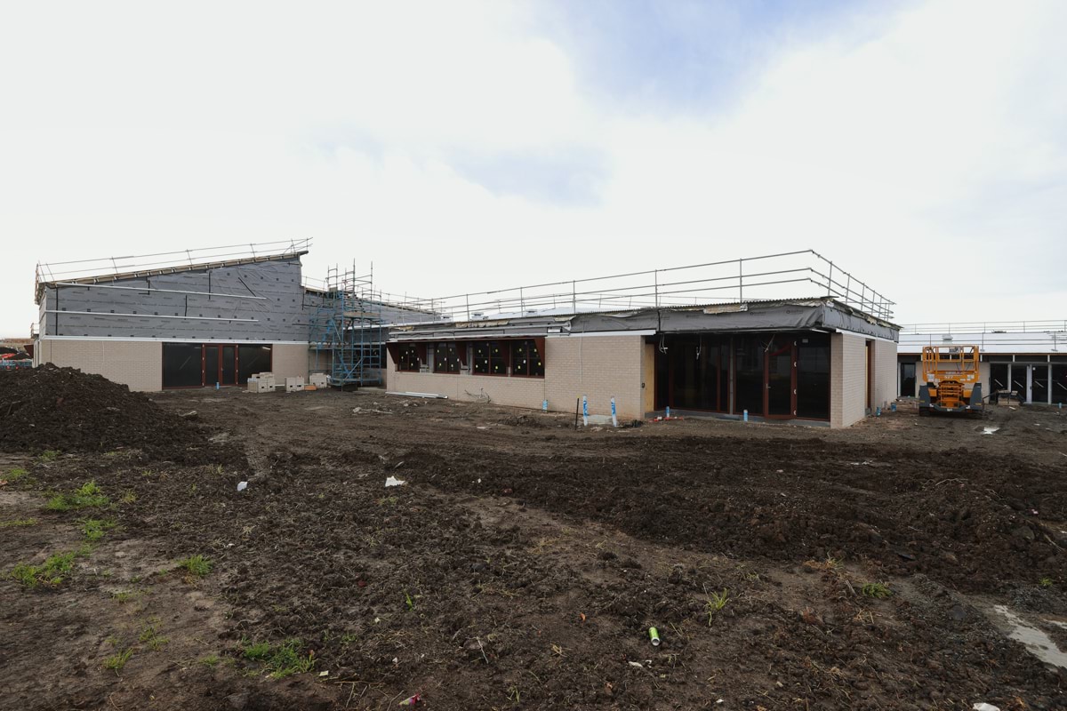 Lockerbie Central Primary School (interim name) - new school, Site progress - July 2023