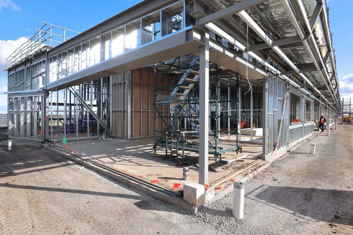 Bemin Secondary College - senior campus - new school, Site progress - July 2023