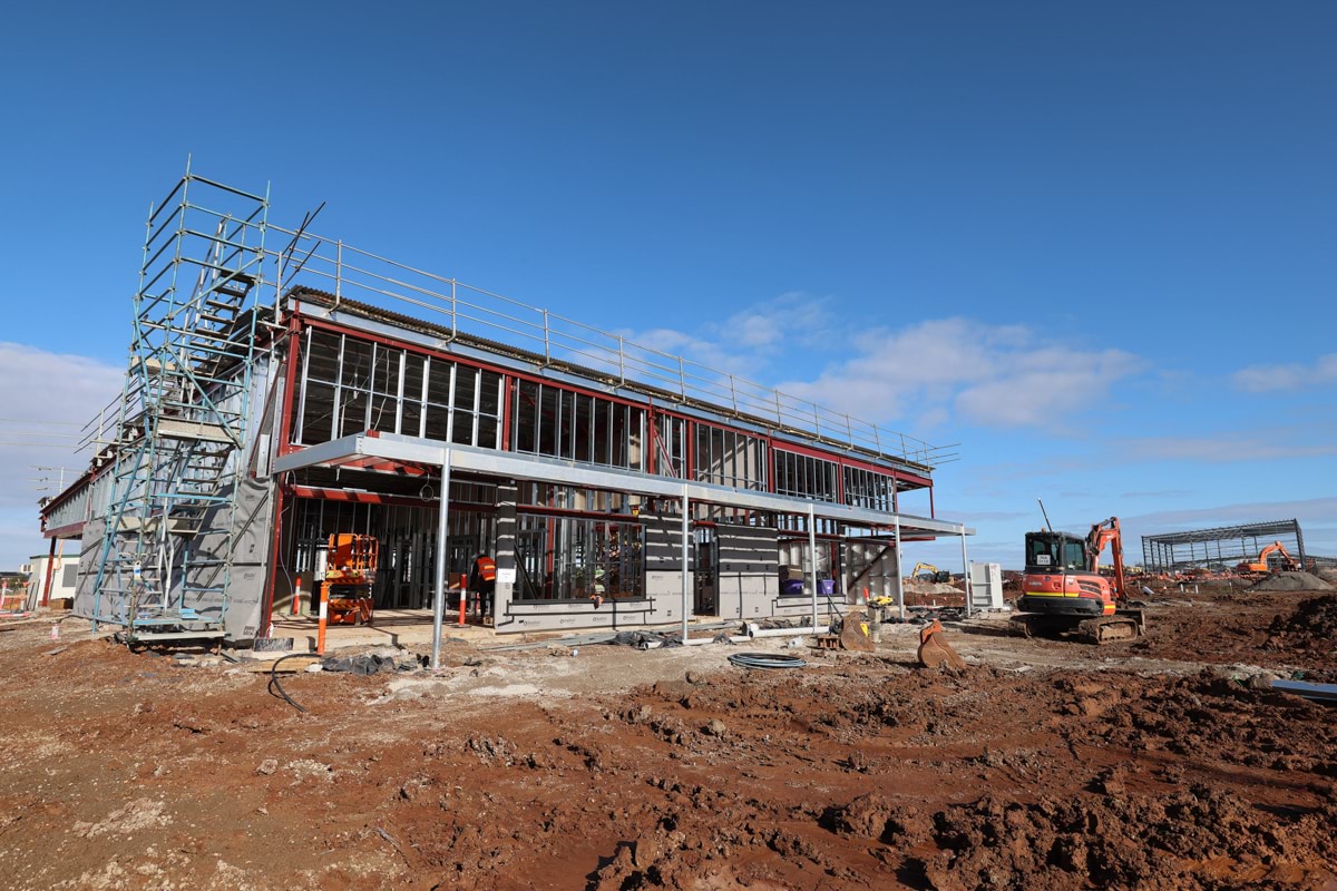 Warreen Primary School Kindergarten - kindergarten on a school site, Site progress - July 2023