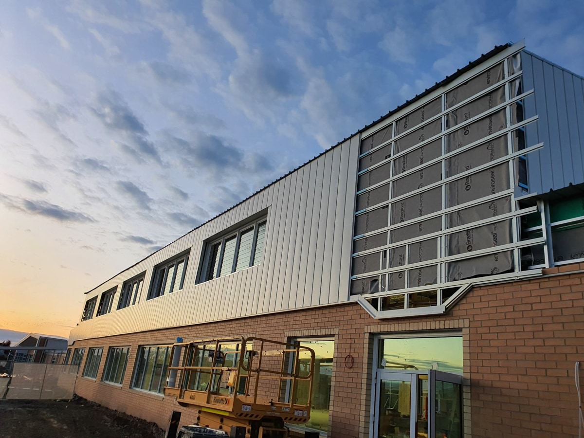 Kurmile Primary School - new school, Site progress - September 2023, learning neighbourhood (classrooms)