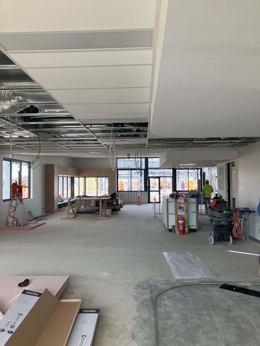 Nganboo Borron School - new school, Site progress - September 2023, administration and library