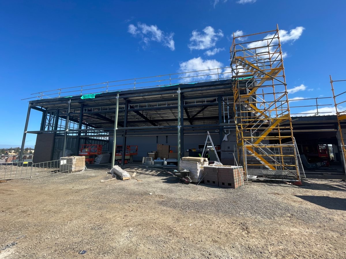 Nganboo Borron School - new school, Site progress - October 2023, community hub