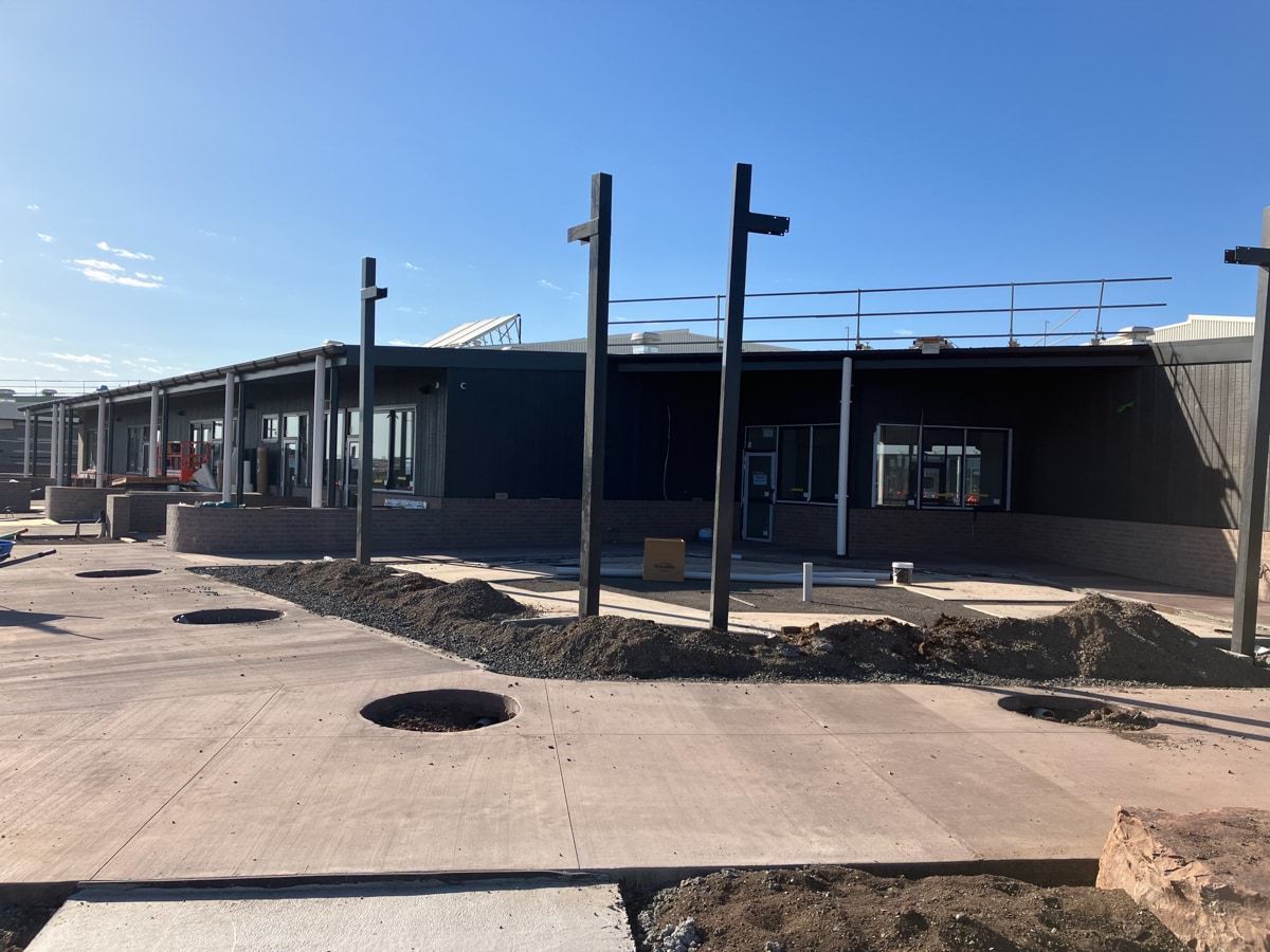 Dharra School - new school, Site progress - November 2023, learning neighbourhood (classrooms)