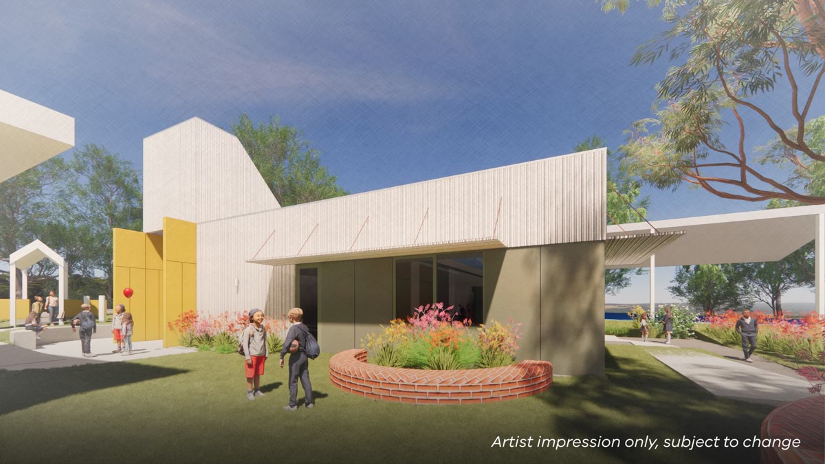 Doreen Primary School - upgrade and modernisation, Illustrated render - administration