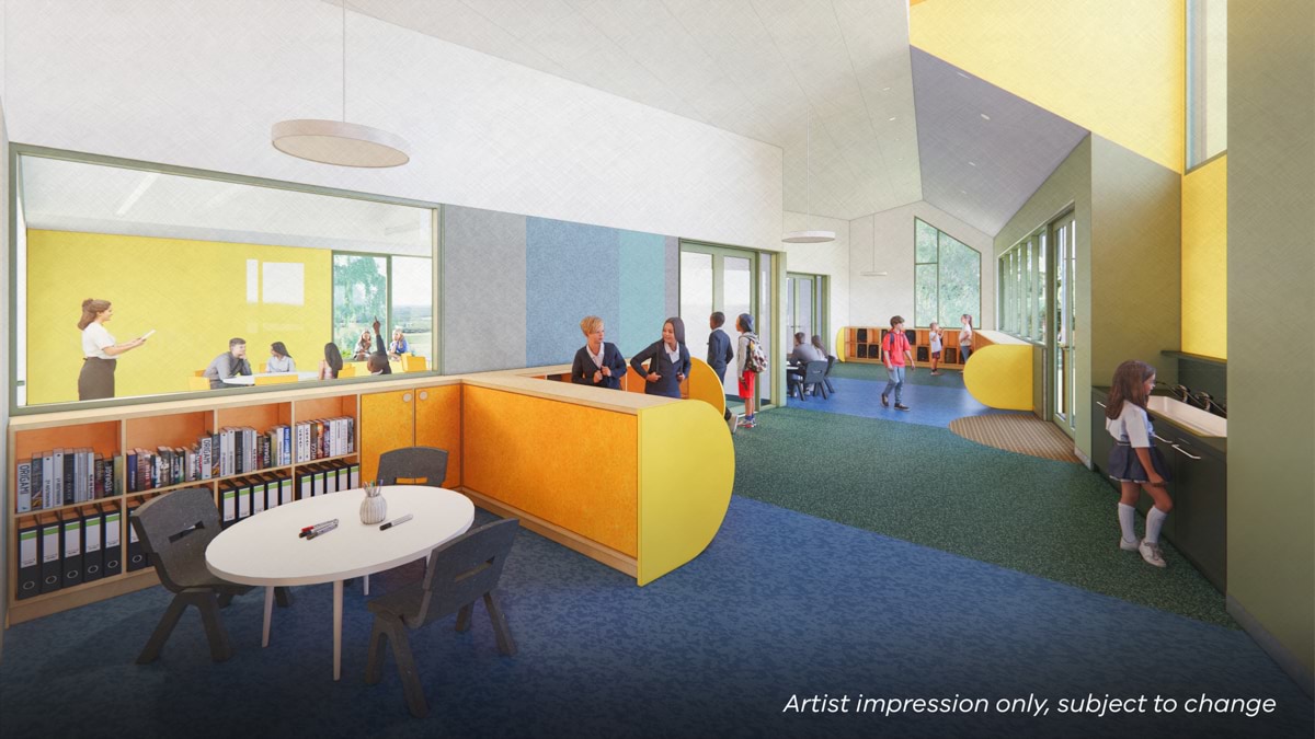 Doreen Primary School - upgrade and modernisation, Illustrated render - learning classroom